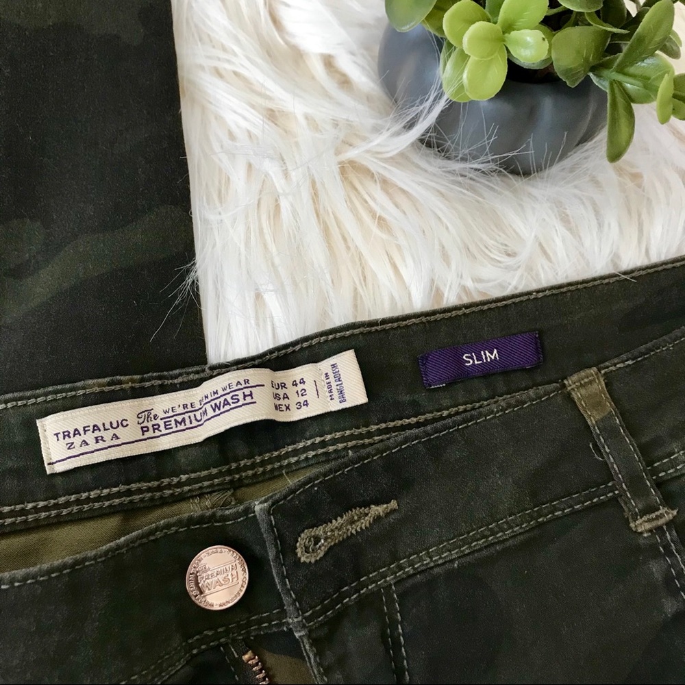ZARA PANTS ANKLE ZIP SZ 12